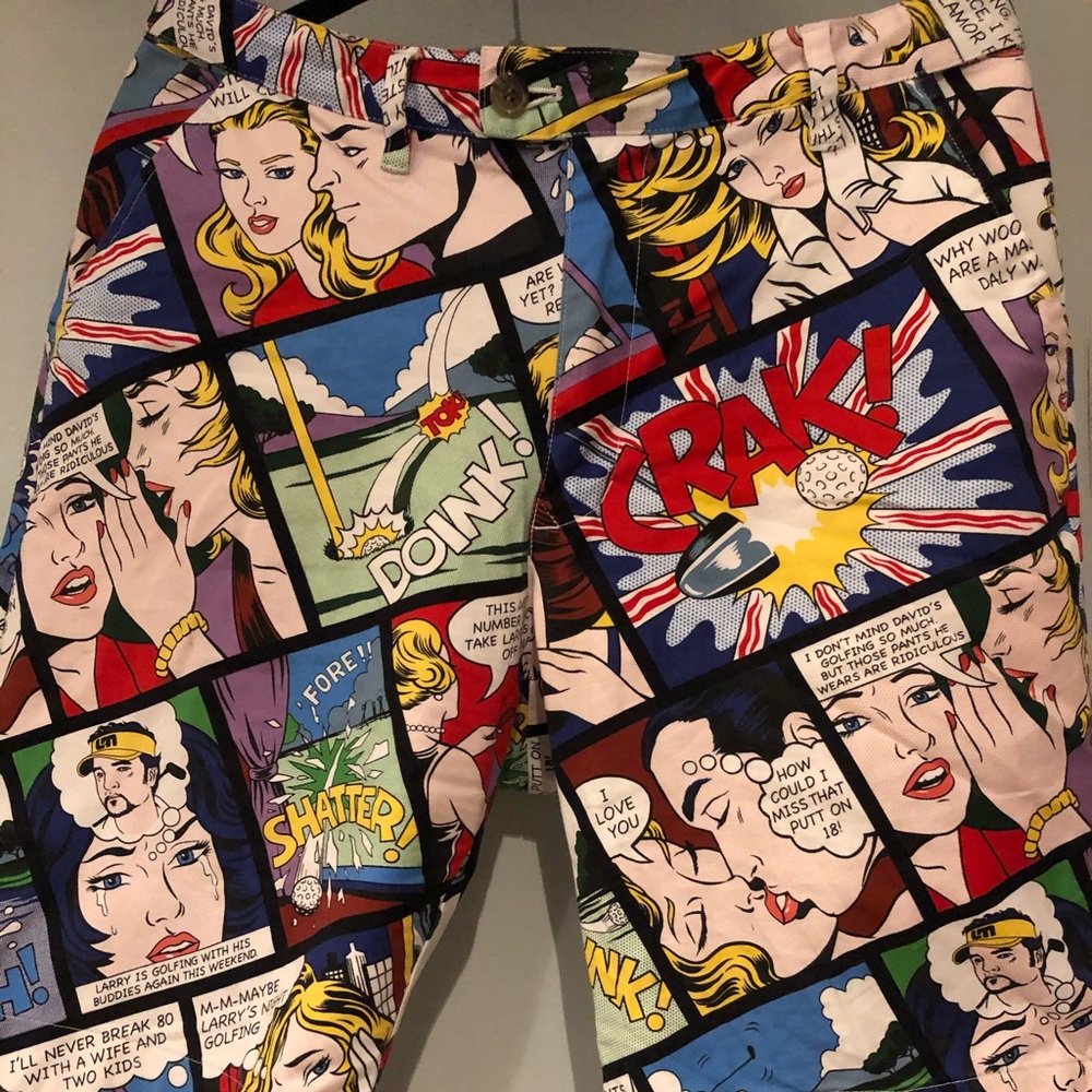 Men’s Loudmouth golf shorts 34. EUC